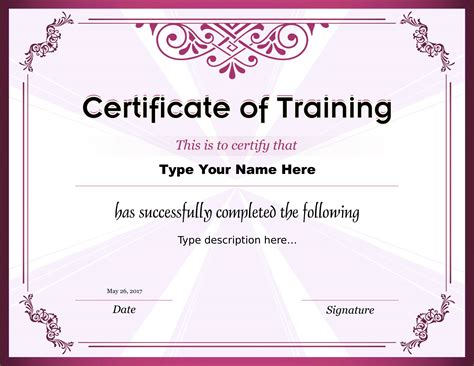 Certificate of Training - FREE Download