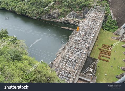 Dam Construction Large Dam Water More Stock Photo 486533167 | Shutterstock