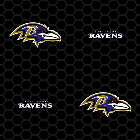 🔥 Download Baltimore Ravens Logo Pattern Black Officially Licensed by ...