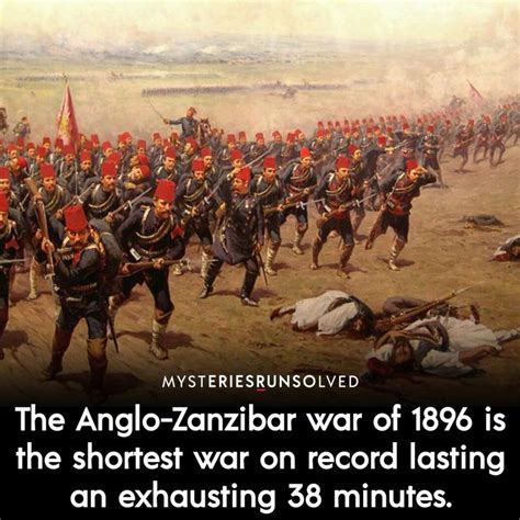 The Anglo-Zanzibar War | Ancient history facts, Amazing science facts, True interesting facts