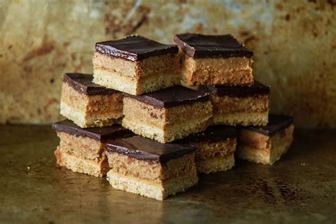 Triple Layer Almond Chocolate Bars - Heather Christo