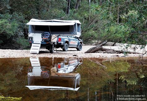 Camper trailer for hire at UltimateHire.com.au. #ultimatehire #hireme #glamping #campingvibes # ...