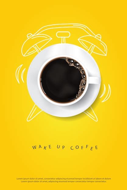 Premium Vector | Coffee poster template