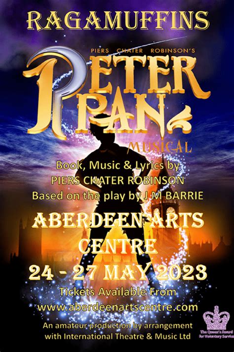 Peter Pan - The British Musical at Aberdeen Arts Centre event tickets from TicketSource