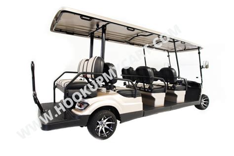 2023 ICON i80 Electric Golf Cart - 8 Passenger - White Pearl | Golf ...