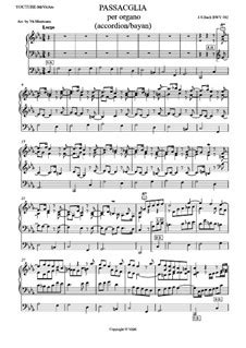 Passacaglia and Fugue in C Minor, BWV 582 by J.S. Bach on MusicaNeo