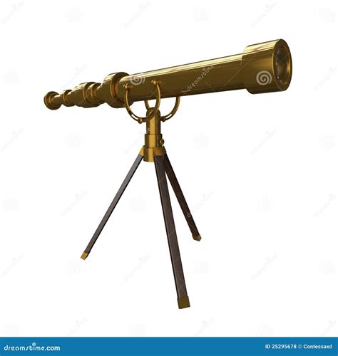 Antique Brass Telescope Royalty Free Stock Photos - Image: 25295678