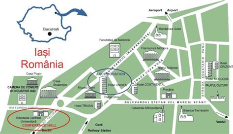 iasi Map - Romania