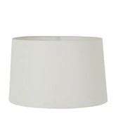 Linen Drum Lamp Shade XL Textured Ivory