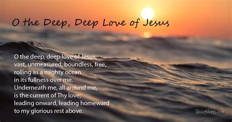 O the Deep, Deep Love of Jesus - PraiseNotes