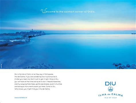 Print ad: Diu Tourism: Isle Of Calm, 4