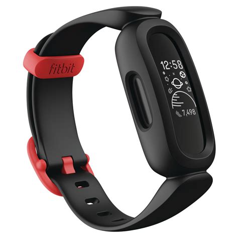 Fitbit Ace 3 Kid's Activity Tracker - Black/ Racer Red | at Mighty Ape NZ