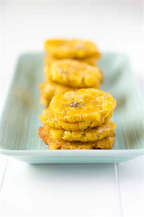 Puerto Rican Tostones - Fried Plantain & MayoKetchup - Kitchen Gidget