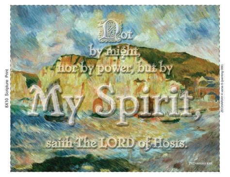 ZECHARIAH 4 verse 6 (painting 086) | Free Scripture Prints