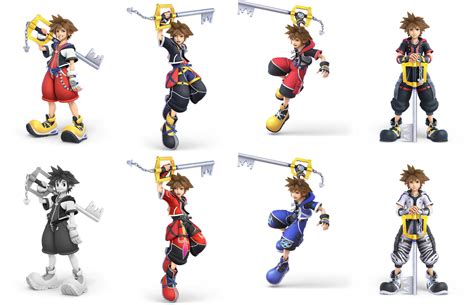 Official Renders of Sora and his Alts in Smash Ultimate | Super Smash ...