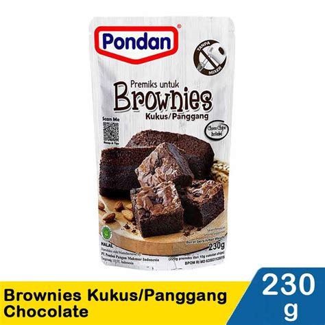 Pondan Brownies Kukus / Panggang Chocolate 230G | Klik Indomaret