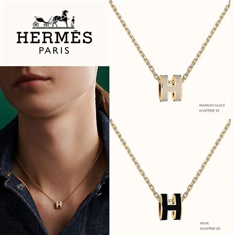 HERMES Mini Pop H Pendant (H147992F 03, H147992F 55) | Necklace, Hermes necklace, Pendant