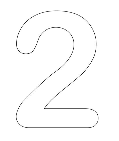 Number 2 Clipart Black And White - focistalany