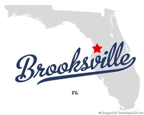 Map of Brooksville, FL, Florida