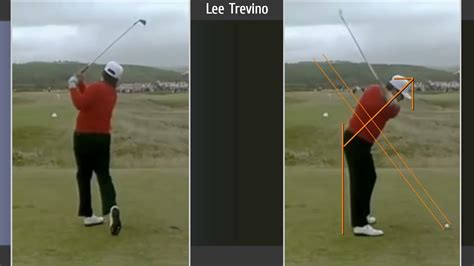 Lee Trevino Swing Slow Motion - Tracer Iron Down Line View - YouTube