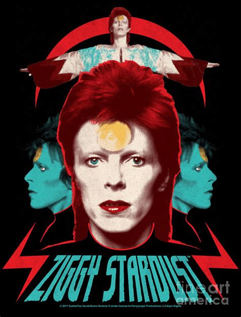 David Bowie Ziggy Stardust Digital Art by Sarah Burdekin - Pixels