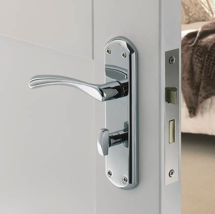 Howdens Doors Handles & Garda Chrome Bathroom Door Handle