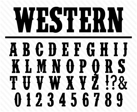 Western Font Wild West Font Old West Font Western Font Styles Cowboy Fonts Old Western Font ...