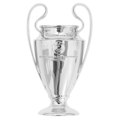 UEFA Champions League Official Replica 3D Trophy On Wooden Pedestal ...