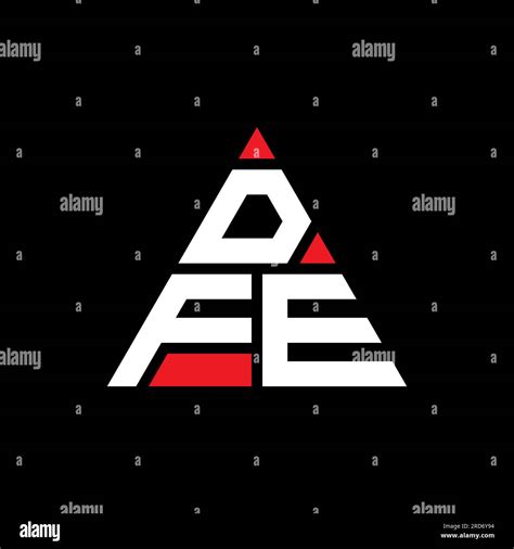 DFE triangle letter logo design with triangle shape. DFE triangle logo design monogram. DFE ...