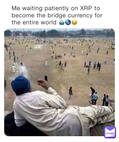 Me waiting patiently on XRP to become the bridge currency for the ...