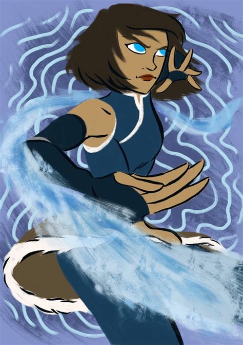 Korra A5 Print Avatar Waterbender Cartoon by geeniejay on Etsy