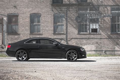 Gunmetal Wheels Enhancing Stylish Black Audi S5 — CARiD.com Gallery