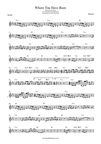 Rihanna - Where You Have Been - Sheet Music For Keyboard