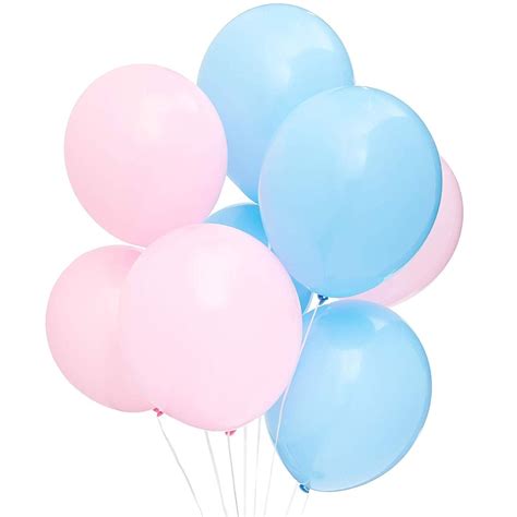 Gender Reveal Party Balloons (100 Count), Pink and Blue - Walmart.com - Walmart.com