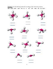Molecular Geometries last page.pdf - Activity 2: Sort the following ...
