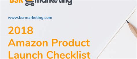 2018 Amazon Product Launch Checklist | BSR Marketing