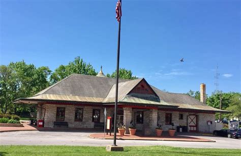 This is Kirkwood's train station, opened in 1893 and still serving Amtrak trains from St. Louis ...