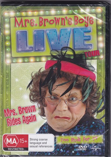 Mrs. Brown's Boys - Live Tour - DVD (Brand New Sealed) Regions 2 & 4 ...