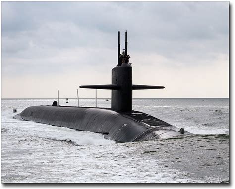 U.S. NAVY SUBMARINE USS MARYLAND SSBN 738 11x14 SILVER HALIDE PHOTO PRINT | eBay