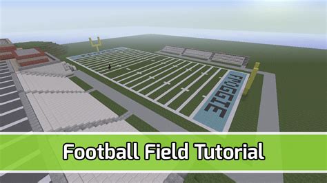 Minecraft Football Field with Bleachers Tutorial - YouTube