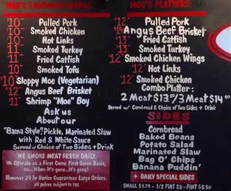 Moe's Original BBQ Menu, Menu for Moe's Original BBQ, Boulder, Boulder - Urbanspoon/Zomato