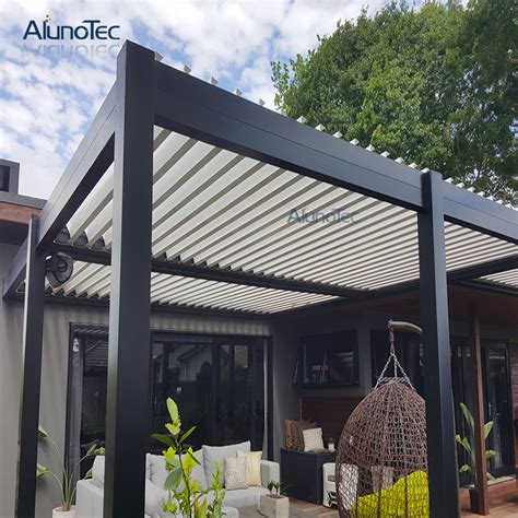 Aluminium Pergola Louvered Pergola Kits Patio Opening Roof For Living ...