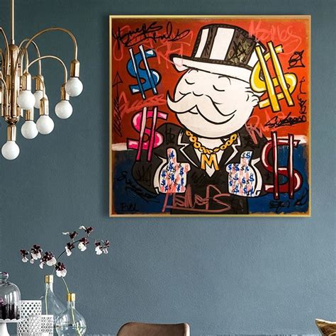 Canvas Painting Alec Monopoly Canvas Prints Picture Modular | Etsy