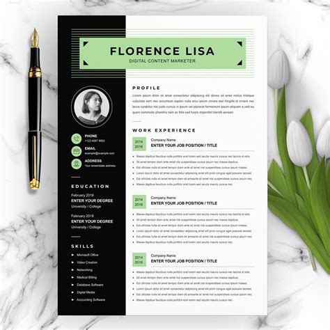 235+ Creative Marketing Resume Templates for 2024 - MasterBundles