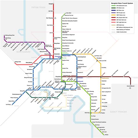 Bangkok BTS map and fare calculator