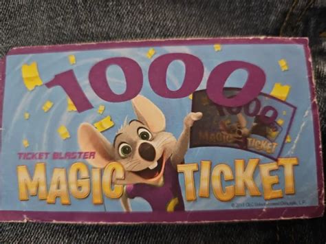 RARE: CHUCK E. Cheese's Ticket Blaster 1000 Magic Ticket Redeem 🏆🌟 EUR ...