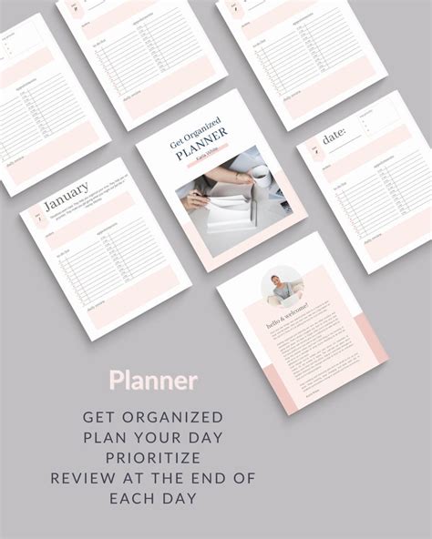 Get Organized Daily Planner Printable Planner | Etsy