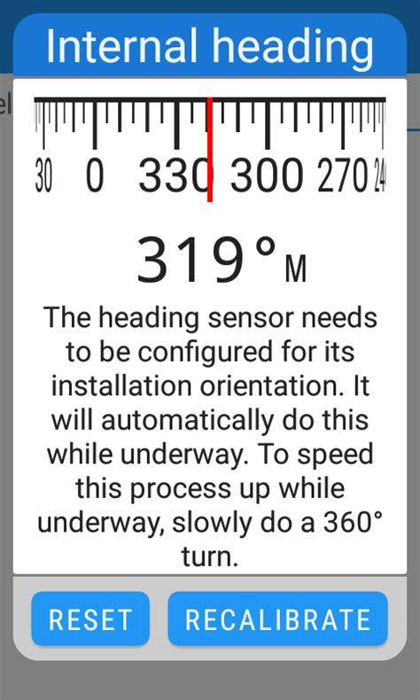 Internal Heading Sensor Calibration – Vesper Marine Support Portal