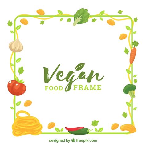 Free Vector | Food frame with vegetables