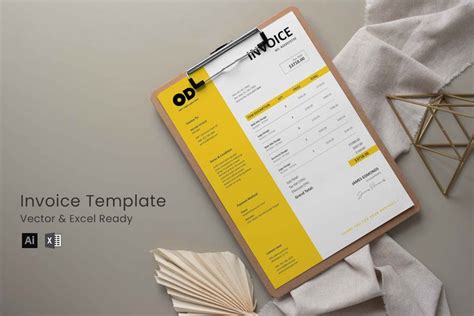 Invoice Excel Template, Graphic Templates - Envato Elements